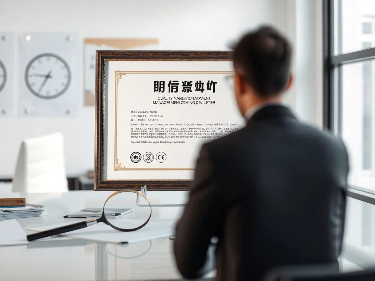 ISO 9001质量管理体系认证证书与核验工具